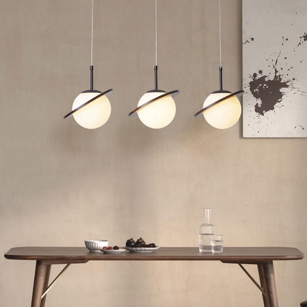 Nowoczesny szklany żyrandol na wyspę kuchenną nordycki mleko lampa wisząca 3-światło vintage sufitowa wisząca lampa biała jadalnia oprawa dom wiejski salon