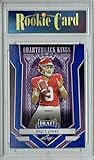 Certified Mint+ Bryce Young 2023 Leaf Football #89 Blue Quarterback Kings Rookie Card