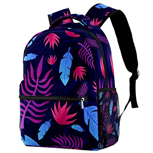 Sac à dos de voyage multicolore avec porte-bouteille pour ados taille Medium