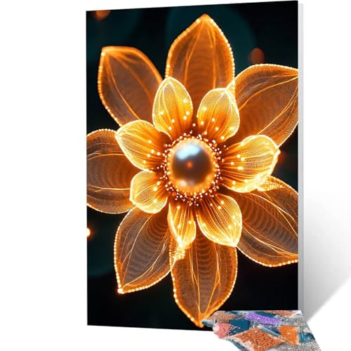 Pintura Diamante Planta Diamond Painting Adultos, 5D Diamond Painting Flores, Cristal Artes Bordado Punto Cruz Dibujos con Diamantes 35x50 cm Kit Manualidades Adultos para Decoracion Hogar model/-4033