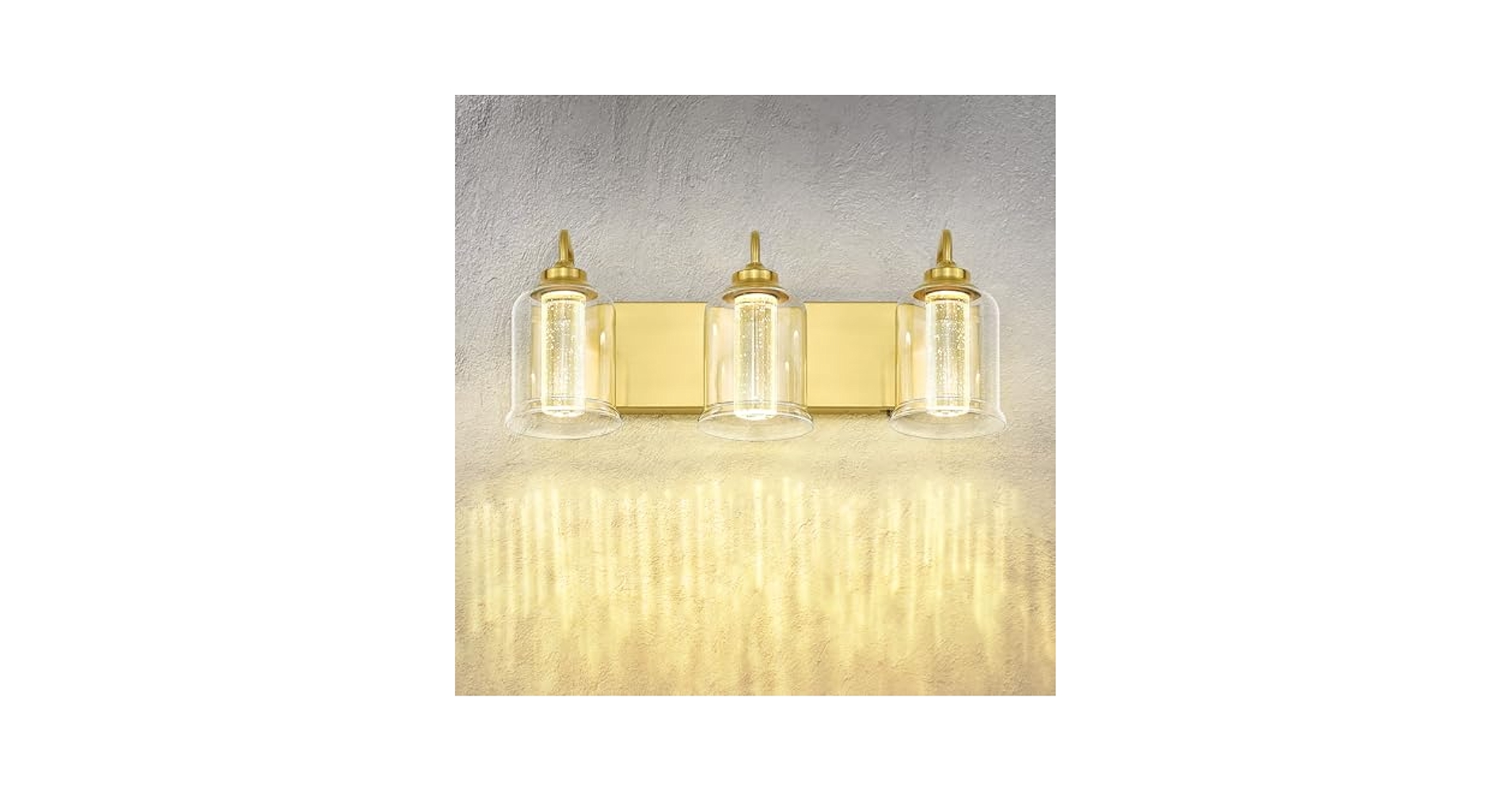 ゆゆ zeyu 21 Inch 3 Light Bathroom Wall Light Fixtures, 18W