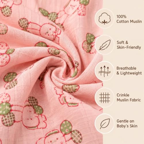 Image of Lilimi Toddler Baby Girl Cotton Muslin Dress, Breathable Flutter Sleeve Button-Front Cute Frocks