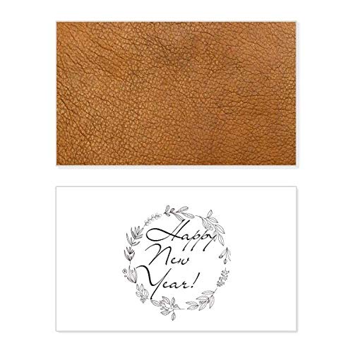Tarjeta de felicitación de año nuevo con diseño abstracto de piel para regalar