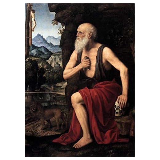 Bernardino Luini The Penitent Saint Jerome 1525 Museo Poldi Pezzoli 30" x 21" Fine Art Giclee Canvas Print (Unframed) Reproduction