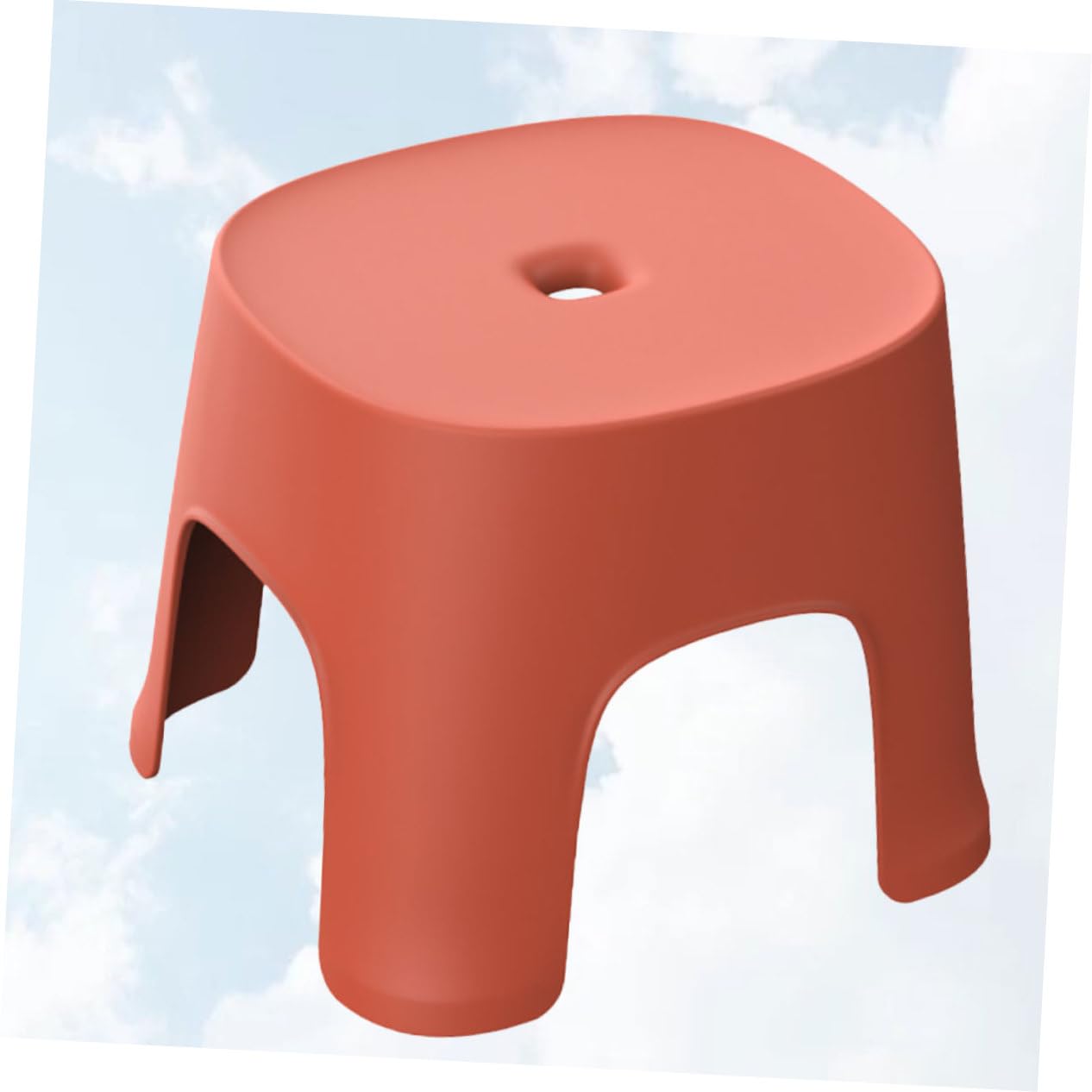 Homoyoyo 1pezzi Sgabello Antiscivolo Per Bagno Sgabello Piccolo Multifunzionale Per Indossare Scarpe Plastica Per Uso Domestico Rosso