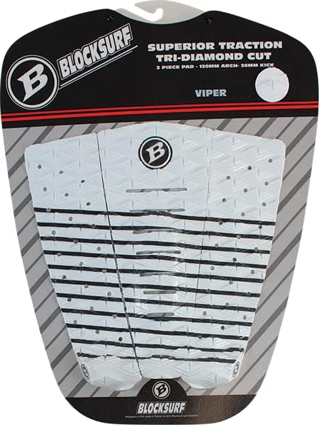 Boardparadise Block SURF Viper TAILPAD White/BLK