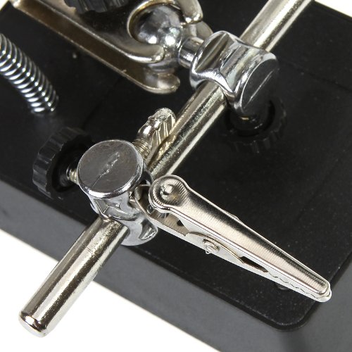2.5 x 7.5 x 10 x LED de soldadura lupa iluminada lupa escritorio lupa de mano amiga auxiliar Clamp con adaptador de alimentación