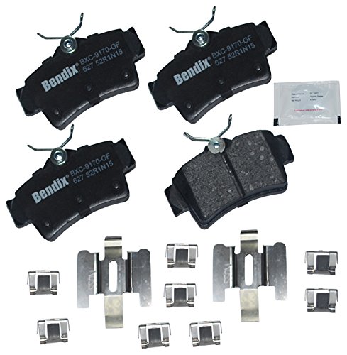 Image of Bendix Priority1 CFC627 Ceramic Rear Brake Pads for Ford Mustang 2004-1994, Panoz AIV Roadster 2000-1999, Esperante 2007-2001