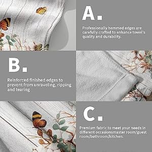 Farmhouse Floral Hand Towels White Wood Bath Towels Set of 2 Soft Guest Face Towel Fingertip Towel Washcloth for Bathroom Spa Guest Gift Farmhouse Floral Hand Towels White Wood Bath Towels Set of 2 Soft Guest Face Towel Fingertip Towel Washcloth for Bathroom Spa Guest Gift