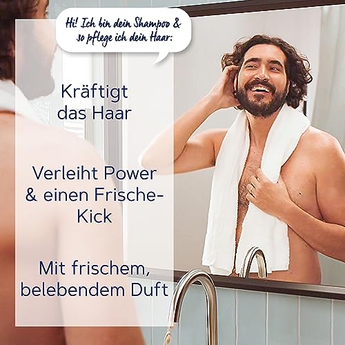 Schwarzkopf Schauma 2in1 Frische-Shampoo Sports Power (750 ml), Haarshampoo mit belebender Formel für Haar & Körper, Shampoo & Duschgel kräftigt das Haar und verleiht einen Frische-Kick