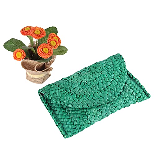 Image of Fecialy Straw Clutch Purses Straw Purses for Women Envelope Woven Clutch Handbags Summer Beach Bags