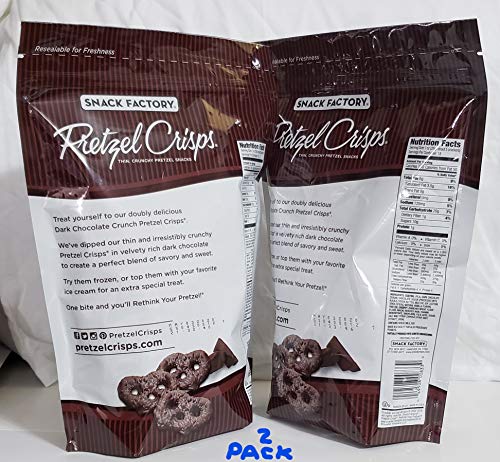 Snack Factory Pretzel Crisps Dark Chocolate Crunch, 36 Oz - (2 - 18oz Bags) - Thumbnail 2
