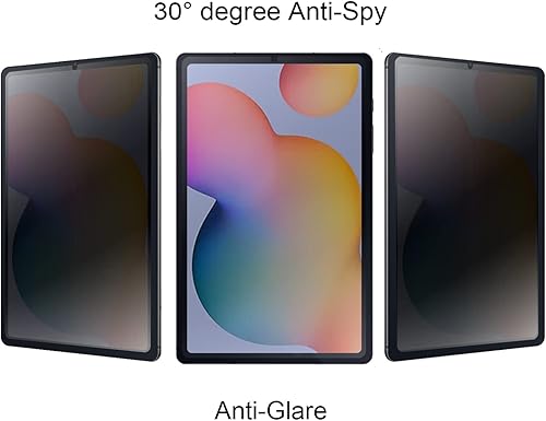 Miniatura 2 de Protector de pantalla antirreflejo de privacidad Anti-espía Película suave para Samsung Galaxy Tab S6 Lite 2024 2022 2020 Mate Anti-Peeping 10.4