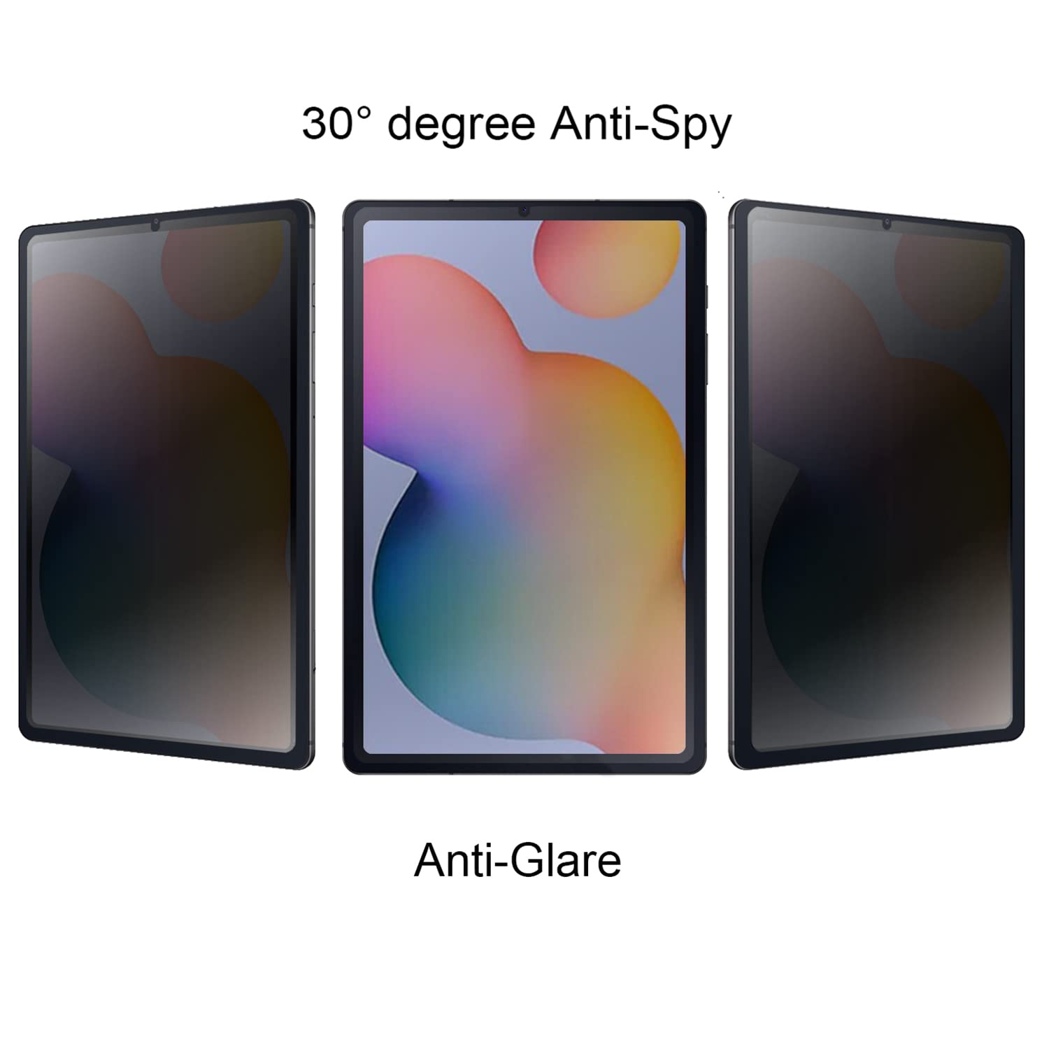 BWEDXEZ Privacy Anti-Glare Screen Protector Anti-Spy Soft Film Suit for Samsung Galaxy Tab S6 Lite 2024 2022 2020 Matte Anti-Peeping 10.4 inch