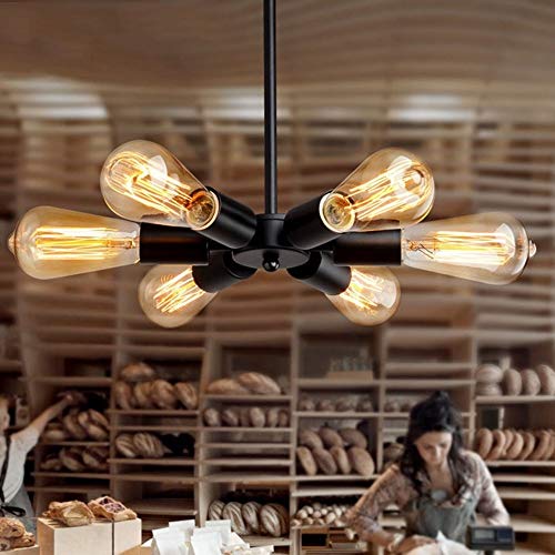 Lampe de suspension E27 durable et chandelier rétro pour loft - 3