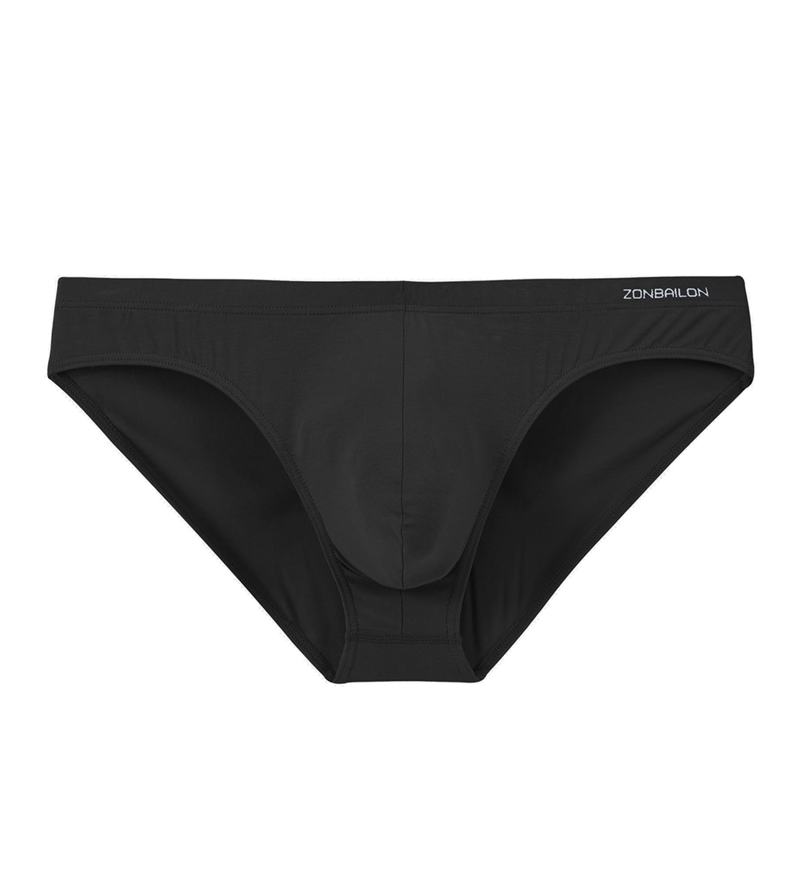 Mens Bulge Enhancing Underwear Briefs with Ball Pouch Low Rise Soft Breathable Bamboo Sexy Brief for Men Pack M L XL XXL 3XL