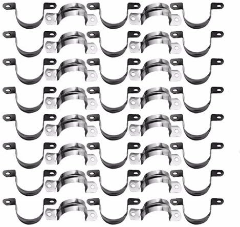 Wideskall® 3/4" inch Heavy Duty Pipe Tube Conduit Steel Hanger U Strap Clamps Clip w/Screws (Pack of 40)