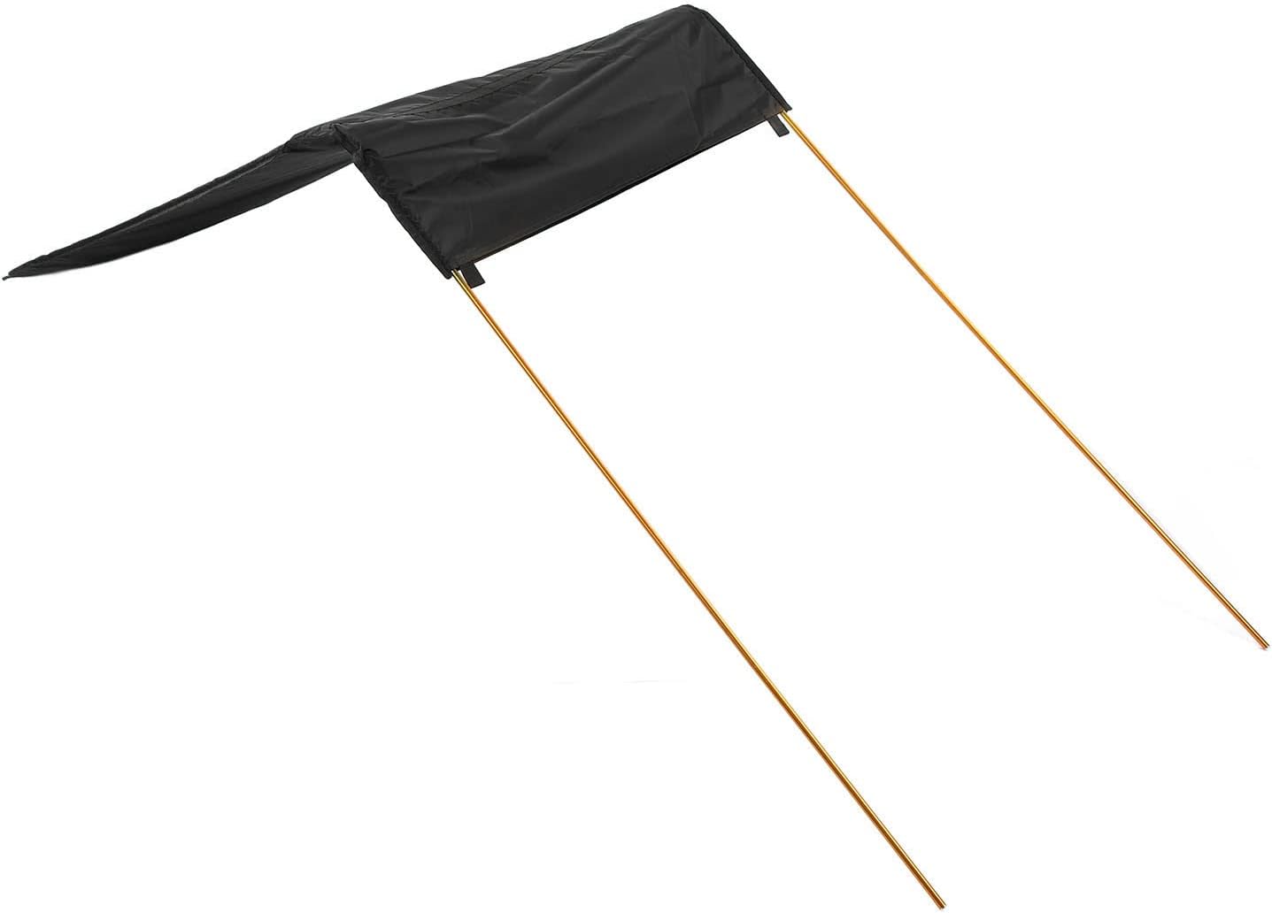 Alomejor Kayak Sunshade, Aluminum Frame Boat Awning Ripstop Fabric for Fishing Boating Camping Yacht Water Sports Enthusiasts