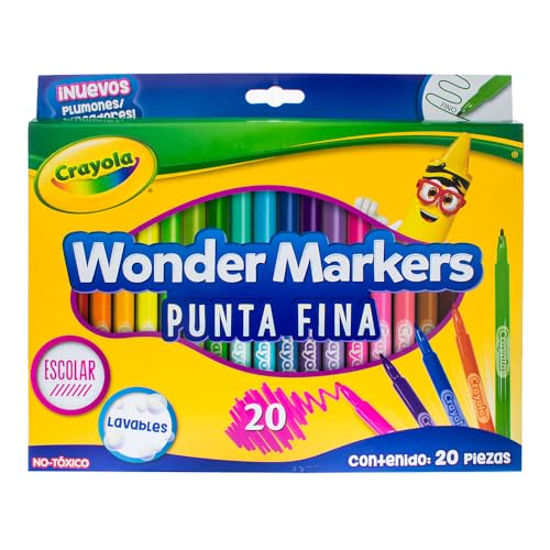 La mejor comparación de Marcadores Top 5. 42 CRAYOLA - 20 Wonder Markers