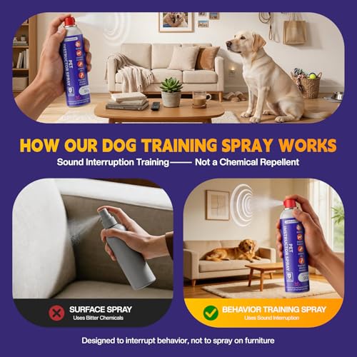 AIMSEIZE Dog Training Spray with Citronella: 90ml Humane Dog Corrector Spray for Barking, Jumping & Chewing, Dog Behavior Correction Spray for Medium & Large Dogs - Thumbnail 2
