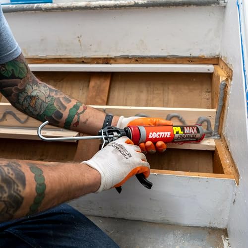 Image of Loctite PL Premium Max Construction Adhesive, 9 fl oz Cartridge, 1 Pack - Versatile Construction Glue for Wood, Concrete, Stone & More