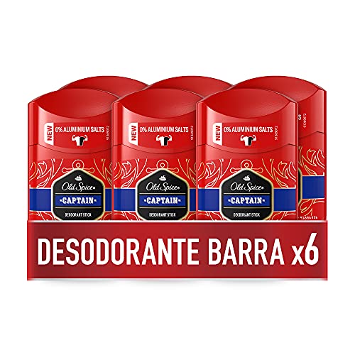 Old Spice Déodorant Stick Captain lot de 6 pour rester frais toute la journée