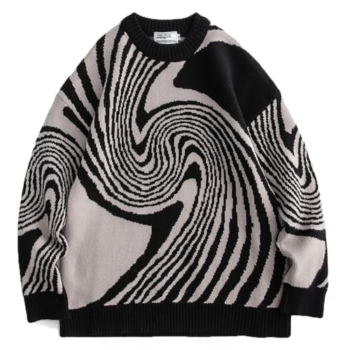 Y2k Sweater Men Women Oversized Grunge Sweater Pullover Aesthetic Vintage Sweater Long Sleeve Fall Grandpa Sweater