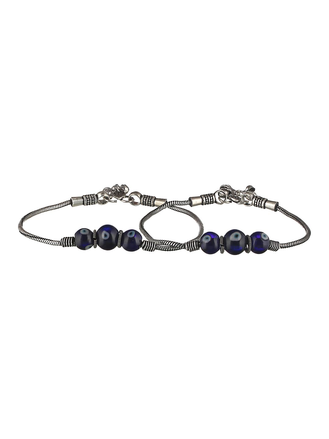 saraf rs jewellery Set of 2 Evil Eye Anklet, Evil Eye Charms, Nazariya for Women, Girls-picture-31