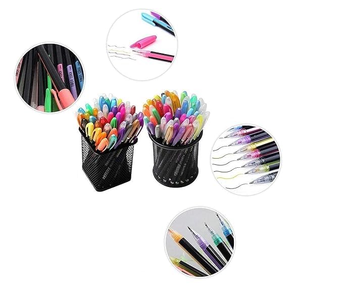 YBN Plastic Spirograph Geometric Ruler Drafting Tools Designing Full Tool Set with 12 Neon Pens for Spirography Art Work Complete Kit for Kids., Multicolor 4