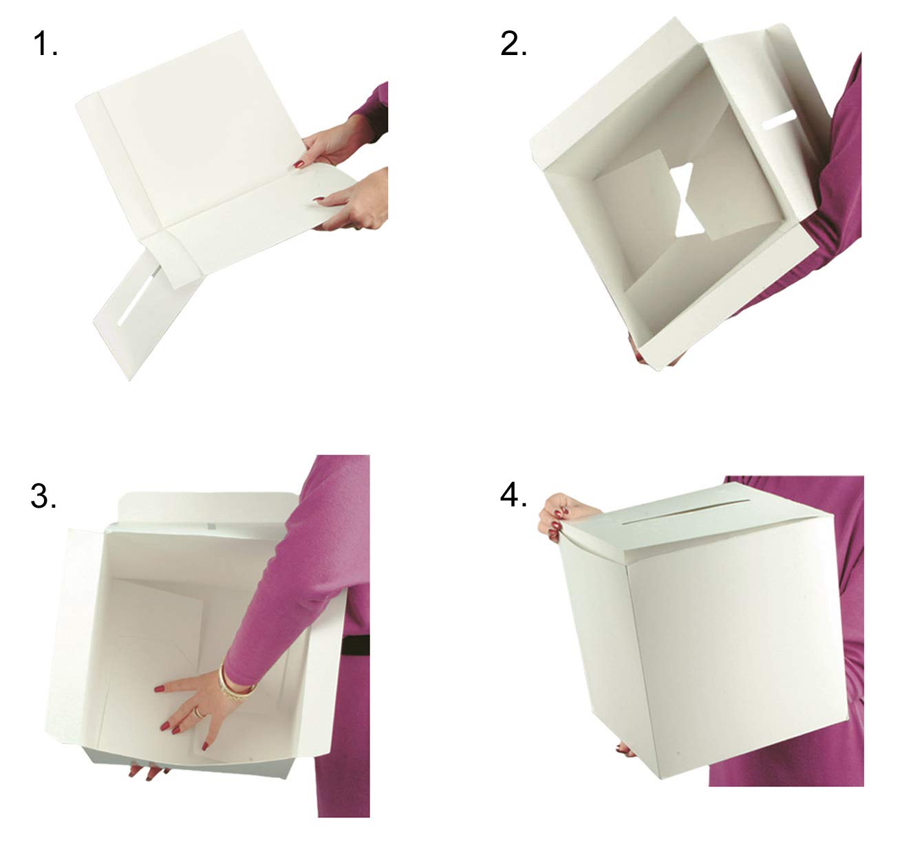 Amazon.com: Beistle White Card Box Holder for Weddings, Baby Shower,  Birthday and Graduation Celebrations, 12" x 12" : Home & Kitchen