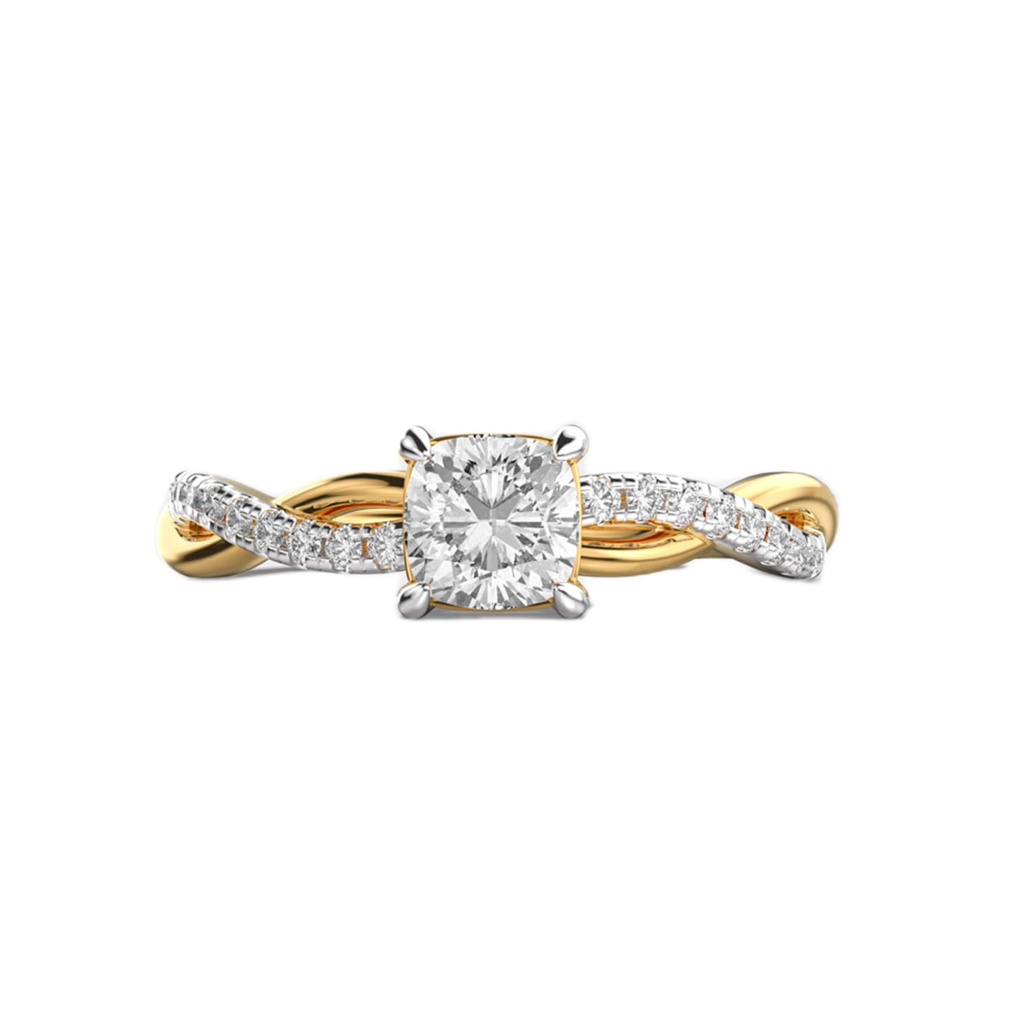 Bague demi-éternité argent résistant au ternissement
