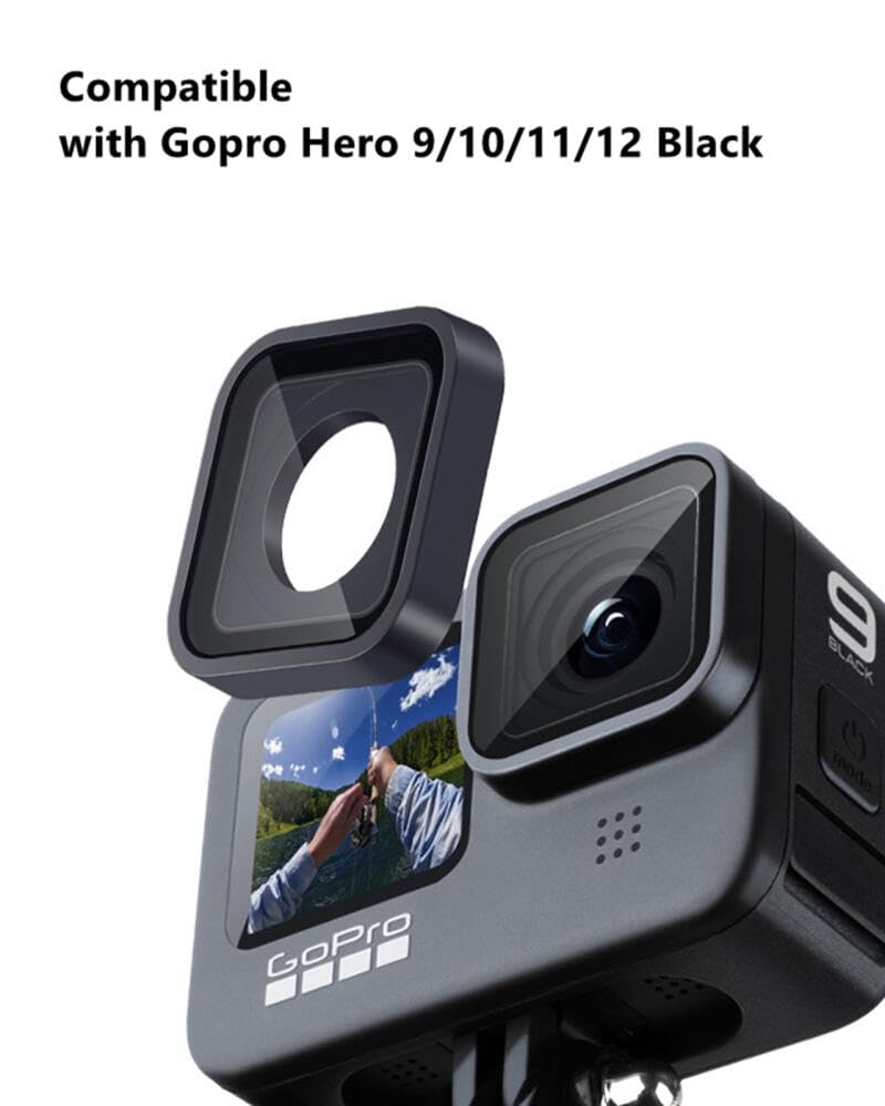 Lens Replacement For Gopro Hero 9/10/11/12/13 Black Cameras, Anti-Scratch Glass UV Lens Protective Cover Repair Parts Accessories Compatible For Gopro Hero 13/12/11/10/9 Black