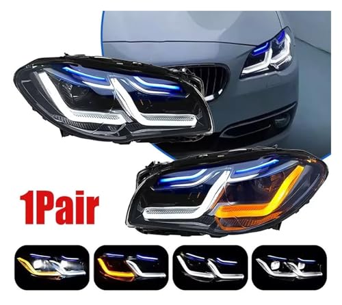 wbhCg BMW 5V[Y F10 F18 2010-2017 Ή tLEDwbhv Drl vWFN^[Y ԃANZT[ 2(2010-2013,XENON_NO AFS)