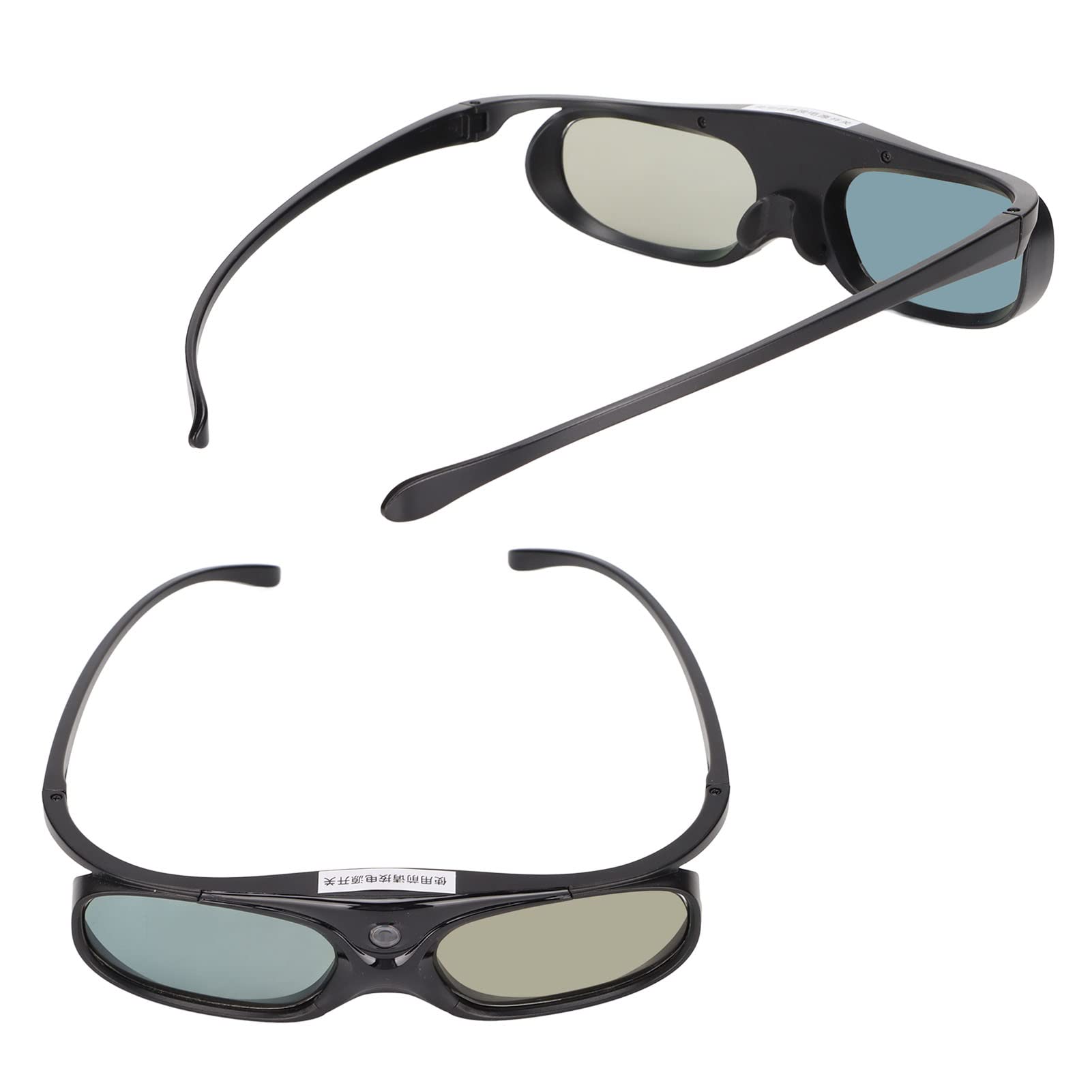 T opiky DLP okulary 3D, 1080p, 144 Hz, możliwość ponownego ładowania, DLP-Link 3D, z szerokim kątem widzenia 178°, okulary 3D z migawką 3D (czarne)