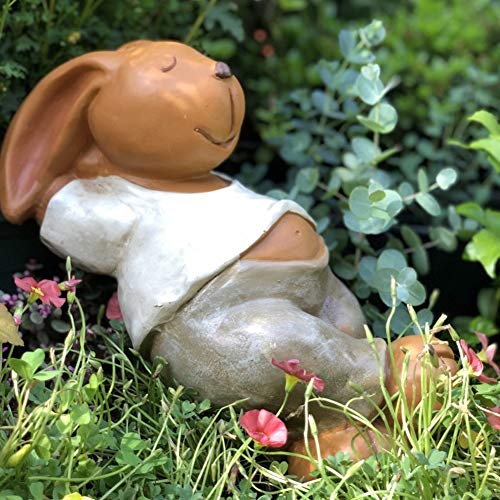 Statue d'extérieur lapin de décoration de jardin et cour - 5