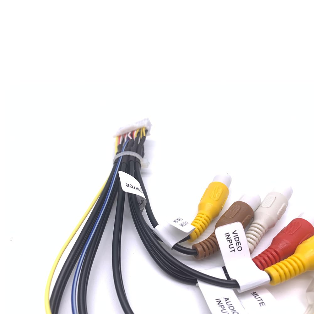 24 Pin Car Stereo Radio for RCA Wiring Harness Adapter Cable with AUX in for Pioneer AVIC-F900BT and AVICF90BT