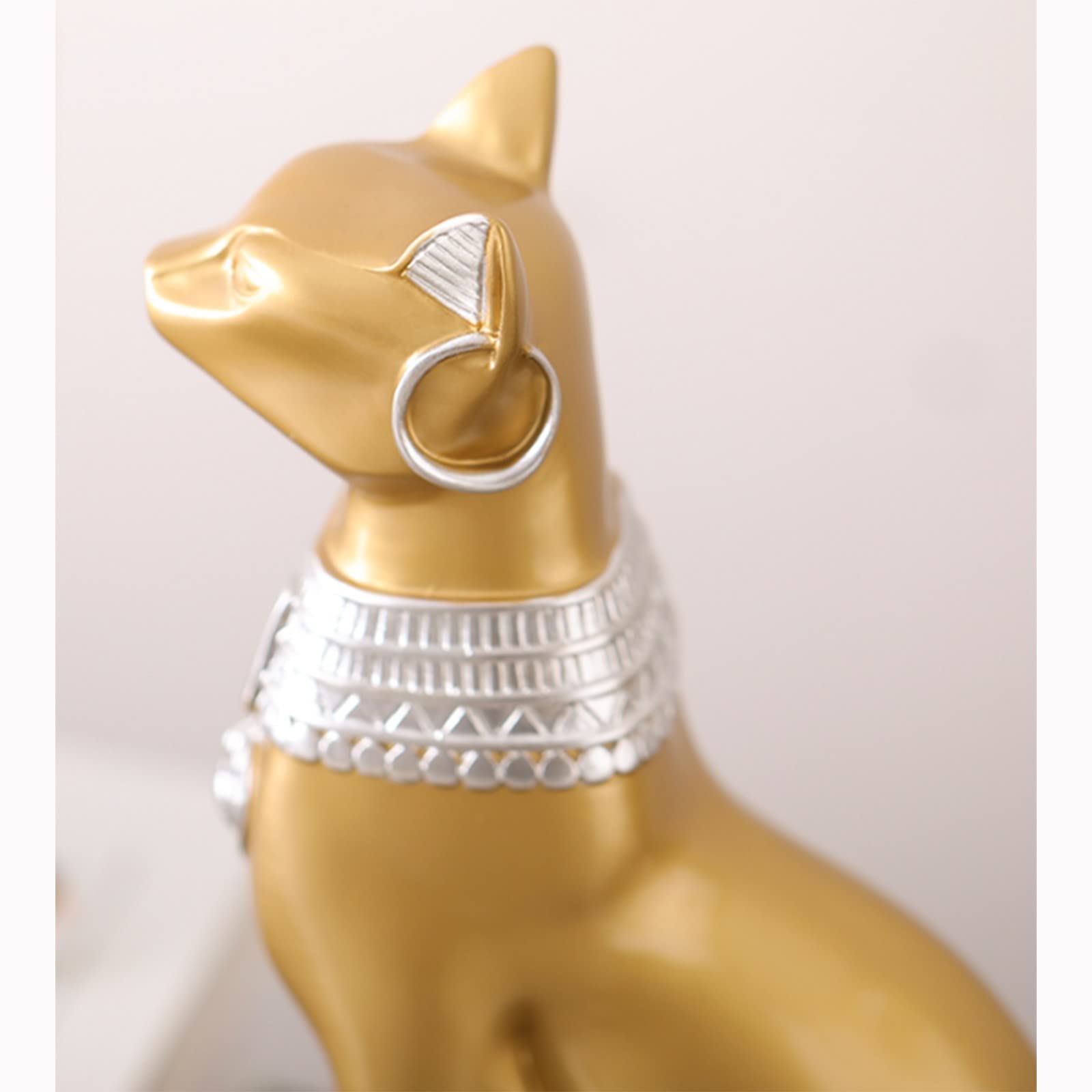 Amazon.co.jp: エジプトの猫の創造的な装飾の猫の装飾の彫刻像の屋内の