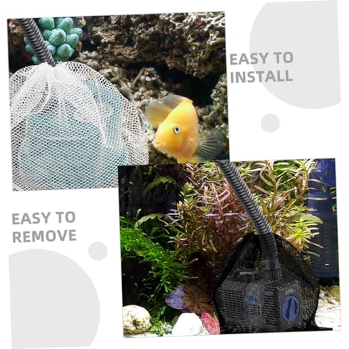 2 bolsas de malla para filtro de bomba de acuario miniatura 6