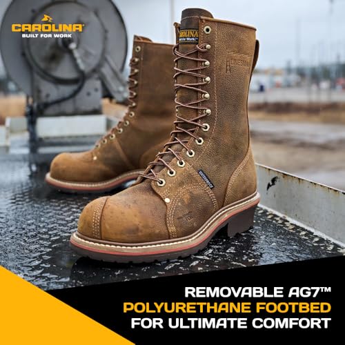 Carolina Linesman 10" Waterproof Work Boot for Men - Durable, Slip-Resistant, Ideal for Construction & Outdoor Work4