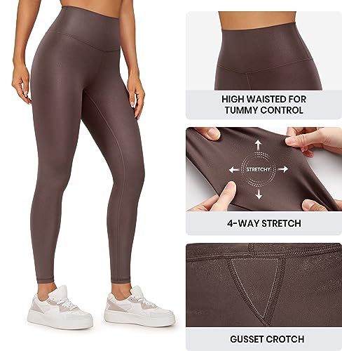 Image of CRZ YOGA Matte Faux Leather Leggings 28 inch