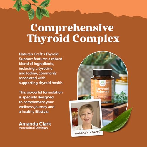 image for Natures Craft Herbal Thyroid Support Complex - Potent Kelp Iodine Supp