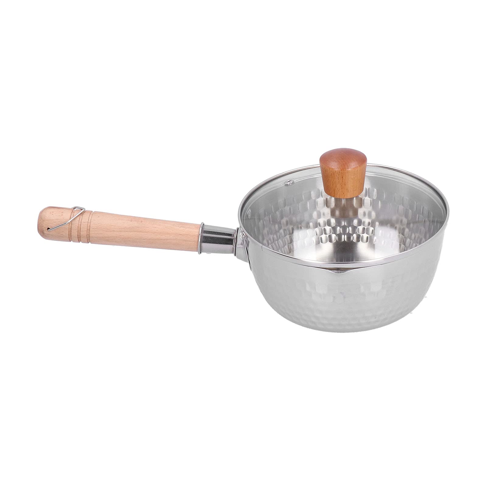 Milchtopf 18 Cm mit Holzgriff, 304 Edelstahl-Kochtopf