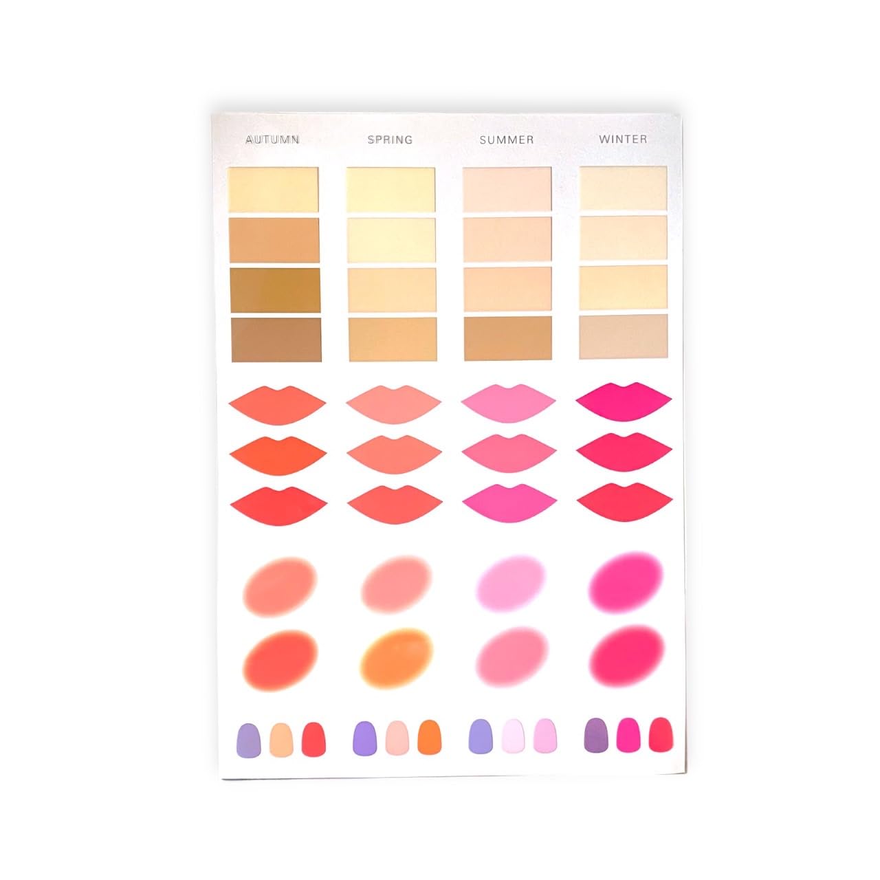 Amazon | AIS パーソナルカラー診断シート Color Analysis Sheet