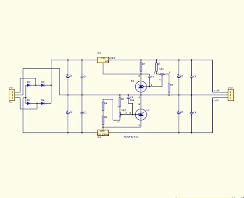 Miniatura 7 de Fuente de alimentación regulada lineal de alta precisión LM317 LM337 TL431.