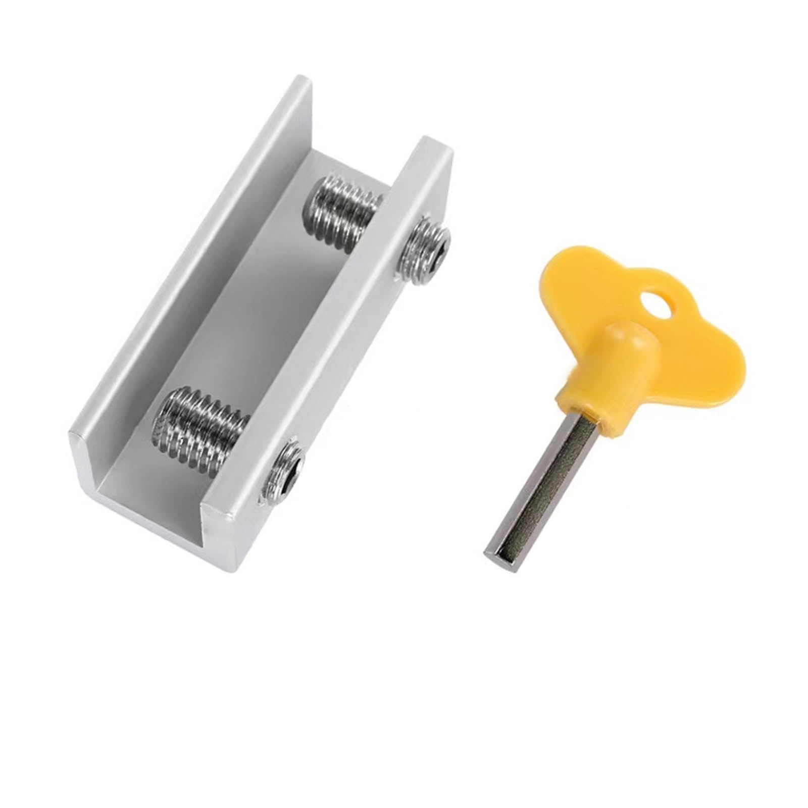 Bloqueador de cerradura, Tope de ventana corredizo con cerradura en paquetes 1, 2 y 4 piezas(10.5mm-01,4 piece)