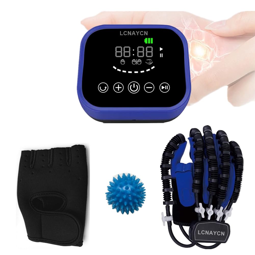 LCNAYCN Rehabilitation Robot Gloves for Stroke Hemiplegia Patients,Hand Recovery Trainer Equipment,Hand Exerciser Aids Robotic Glove