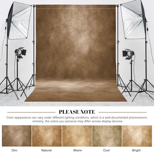 Image of Abstract Photography Backdrop for Photoshoot 8x10ft, Dark Brown,No Stand