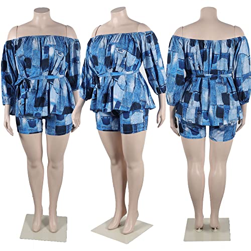 Image of Jigfar Womens Sexy 2 Piece Outfit Floral Print Jumpsuit Clubwear Summer Romper