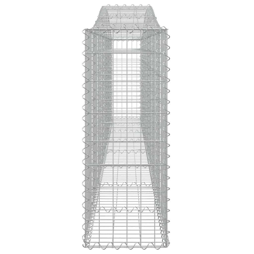 7-TLG - Cesta para gaviones (400 x 30 x 80/100 cm, galvanizada), diseño de arco alto