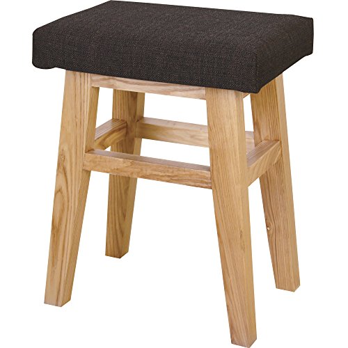 AZUMAYA Compact Stool 17.7 inches seat Height Brown CL-785CBR Home Furniture